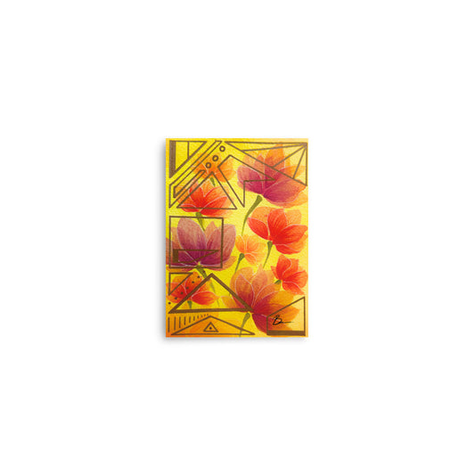 Geometric Flowers - Matte Print