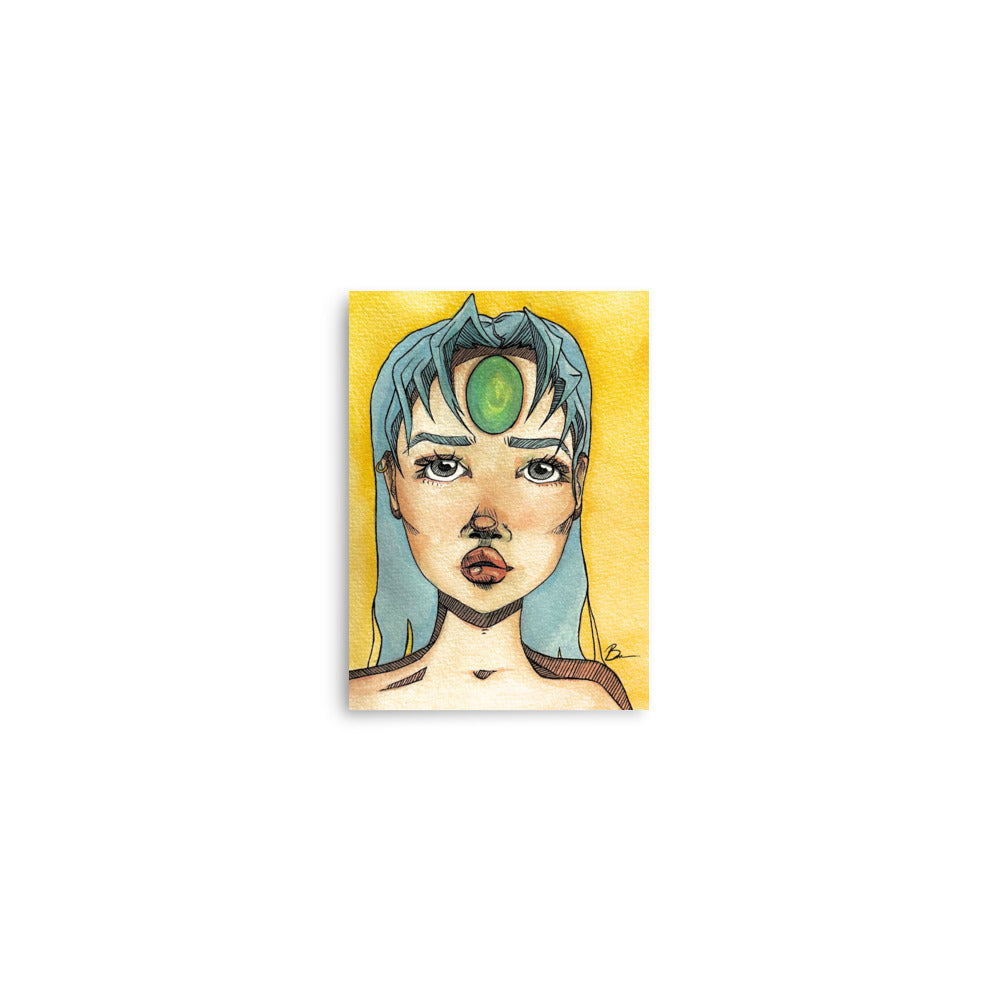 Emerald Gemstone - Matte Print
