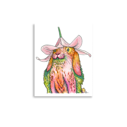 Petals the Bunny - Matte Print
