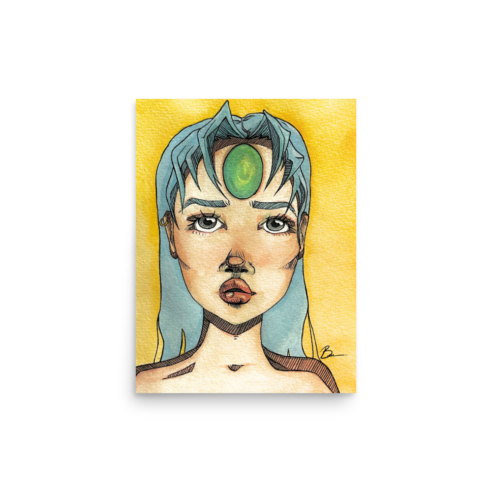 Emerald Gemstone - Matte Print