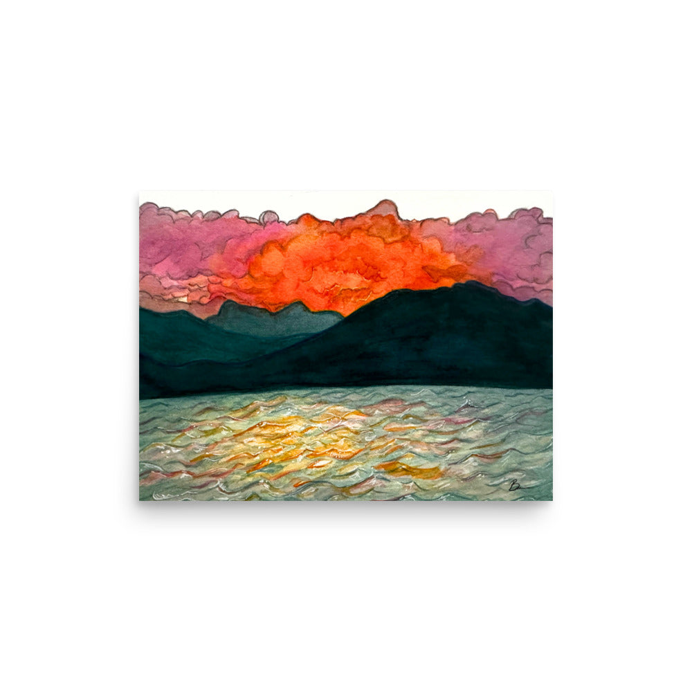 Pend Oreille Sunset - Matte Print