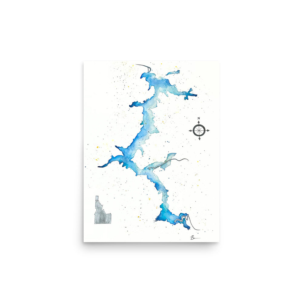 Idahome - Silver - Matte Print