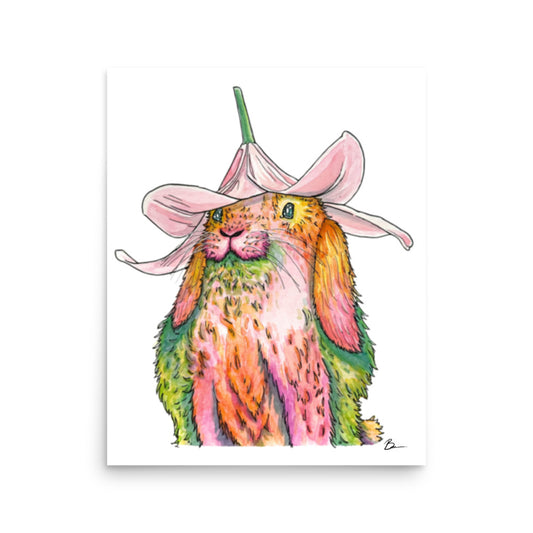 Petals the Bunny - Matte Print