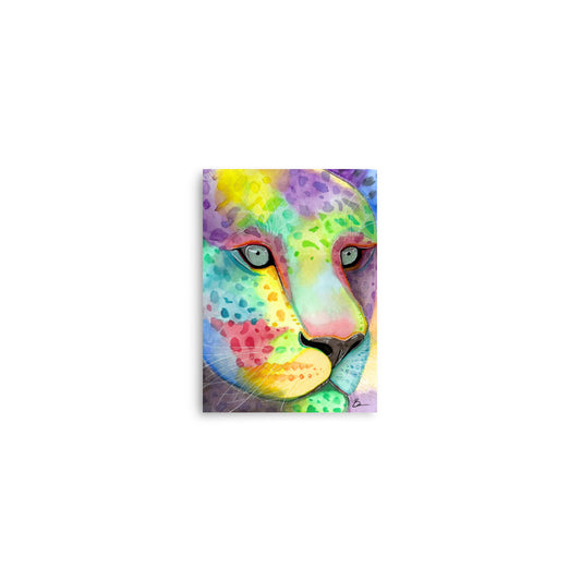 Rainbow Leopard - Matte Print