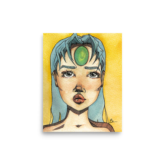 Emerald Gemstone - Matte Print