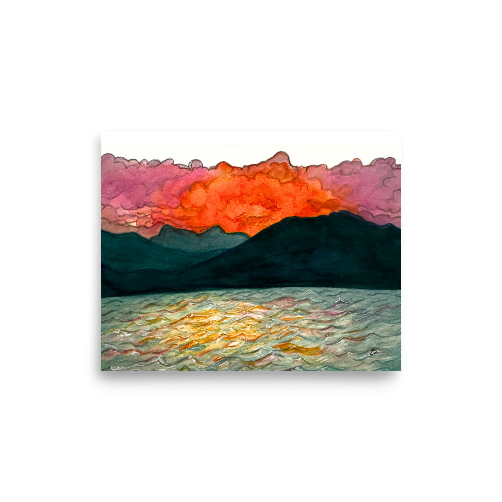 Pend Oreille Sunset - Matte Print