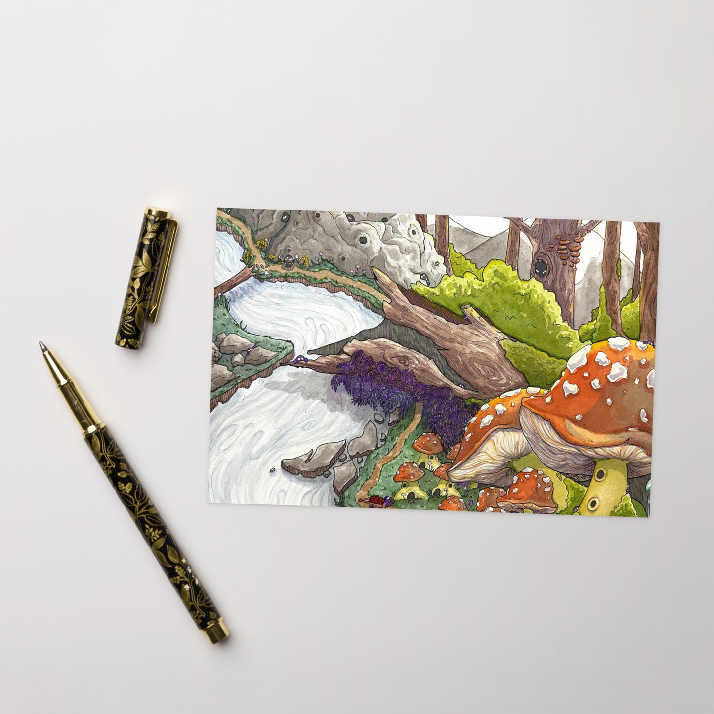 The Hidden Village - Greeting Card