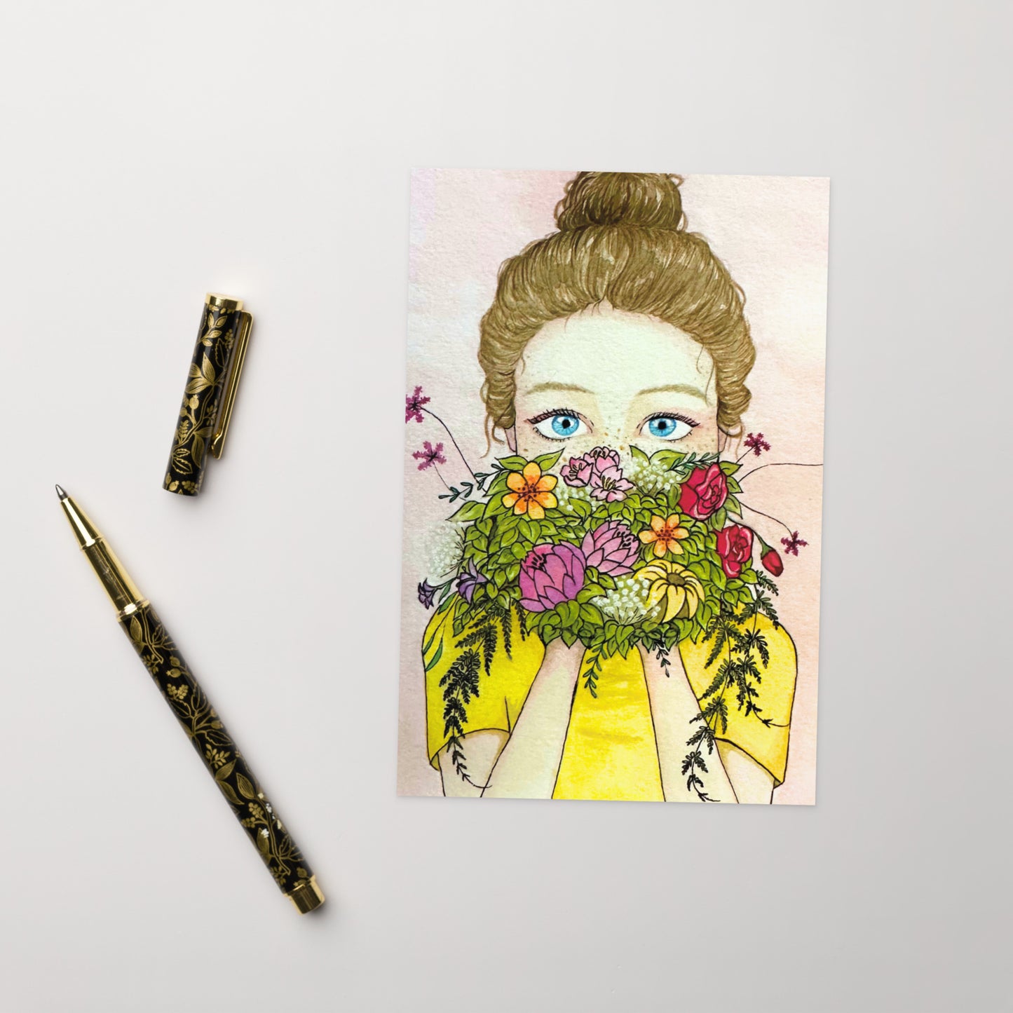 Flower Girl - Greeting Card