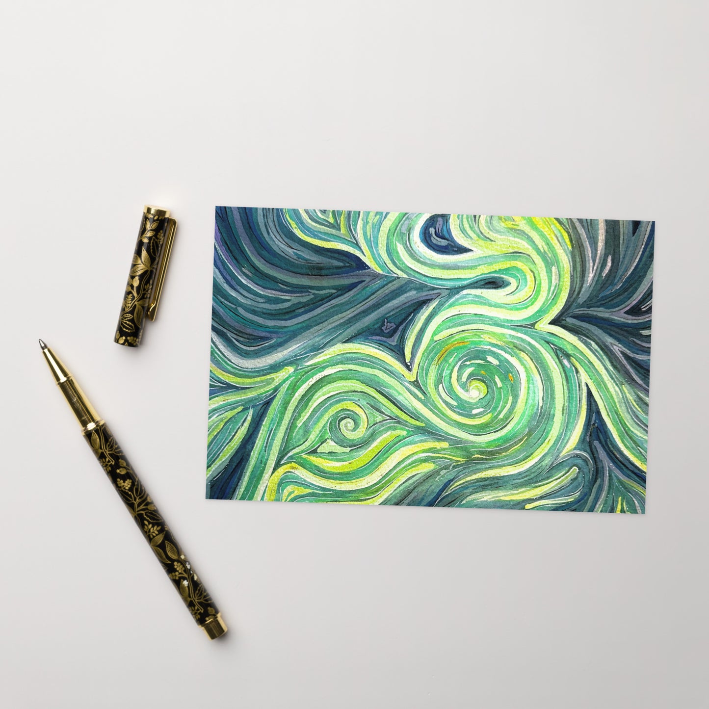 Swirling Emotions - Greeting Card