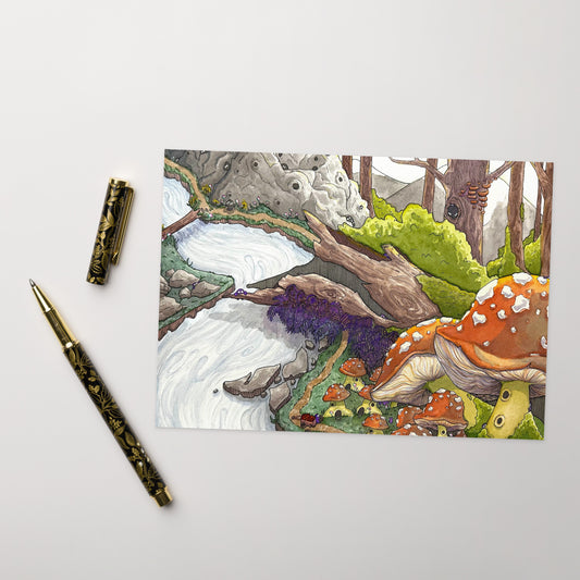 The Hidden Village - Greeting Card
