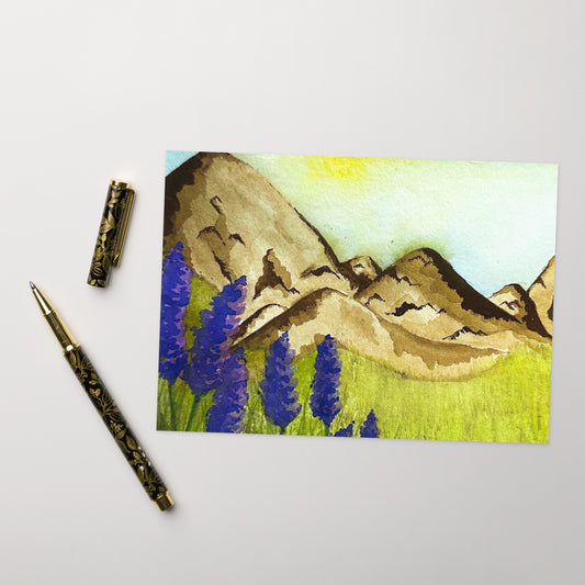 Flowing Lavender - Greeting Card