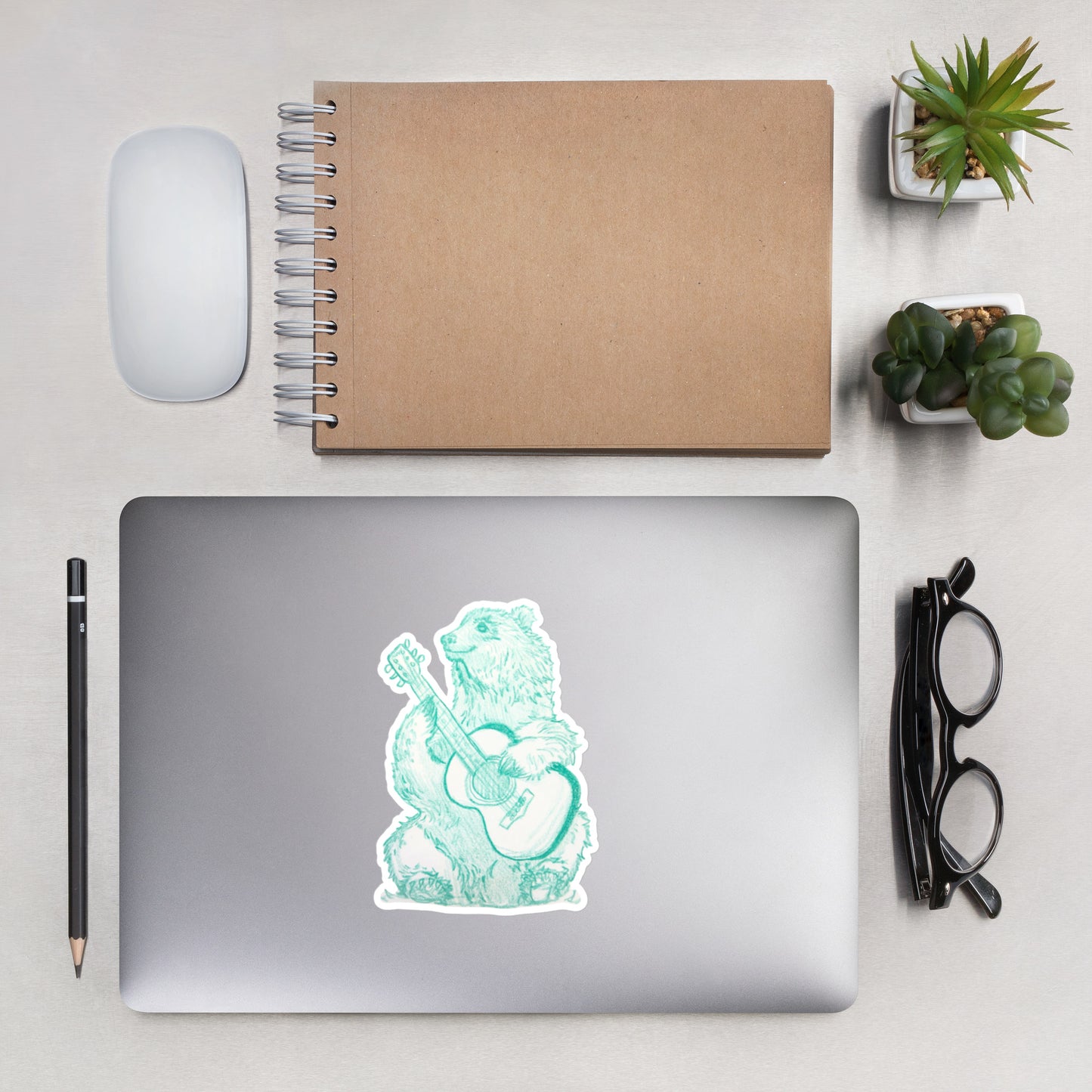 Guitar Bear - Sticker