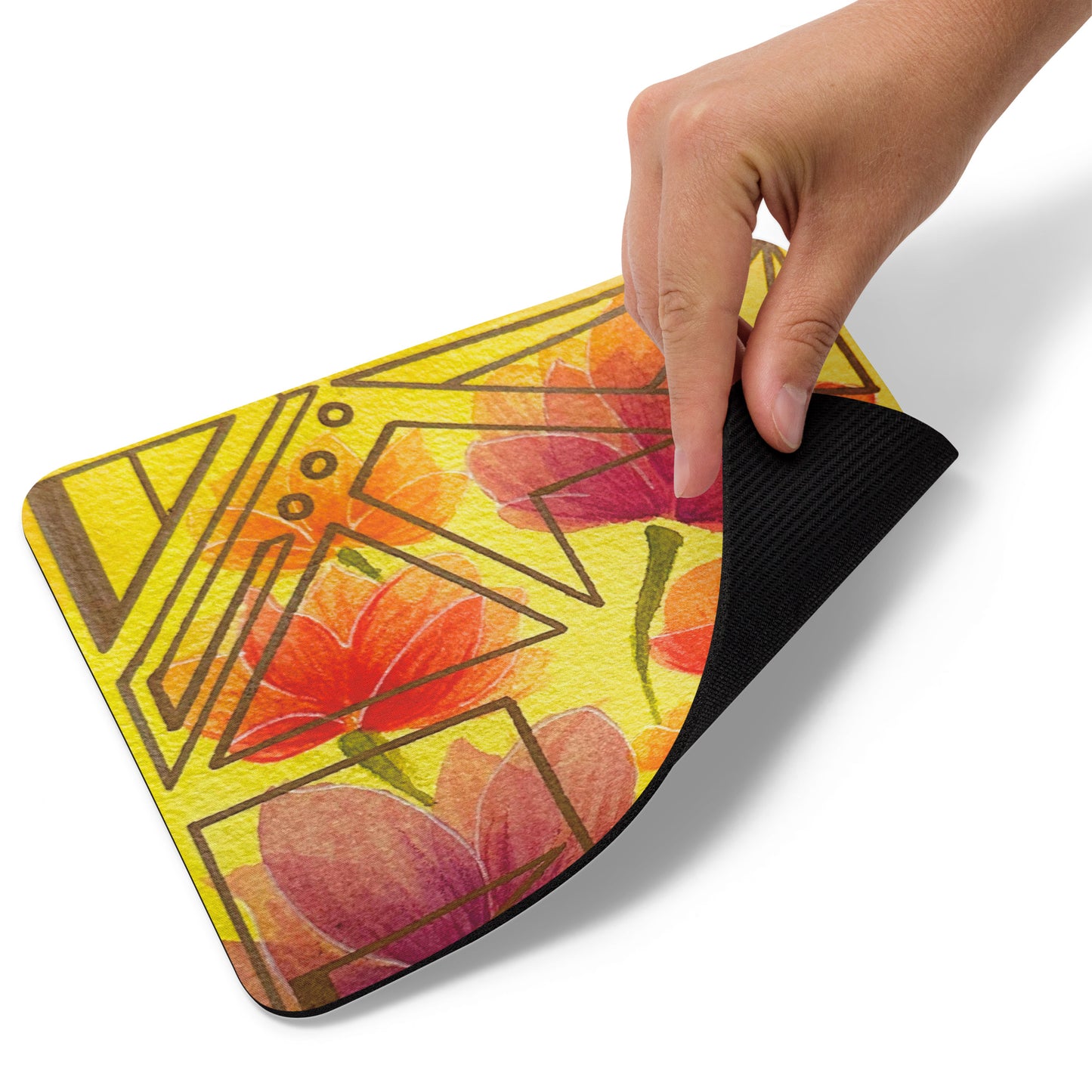 Geometric Flowers - Mouse Pad