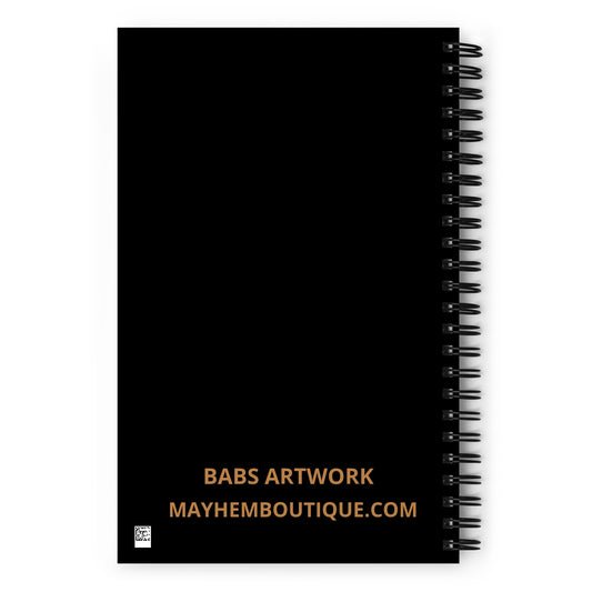 Golden Red Panda - Spiral Notebook