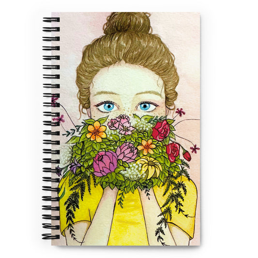 Flower Girl - Spiral Notebook