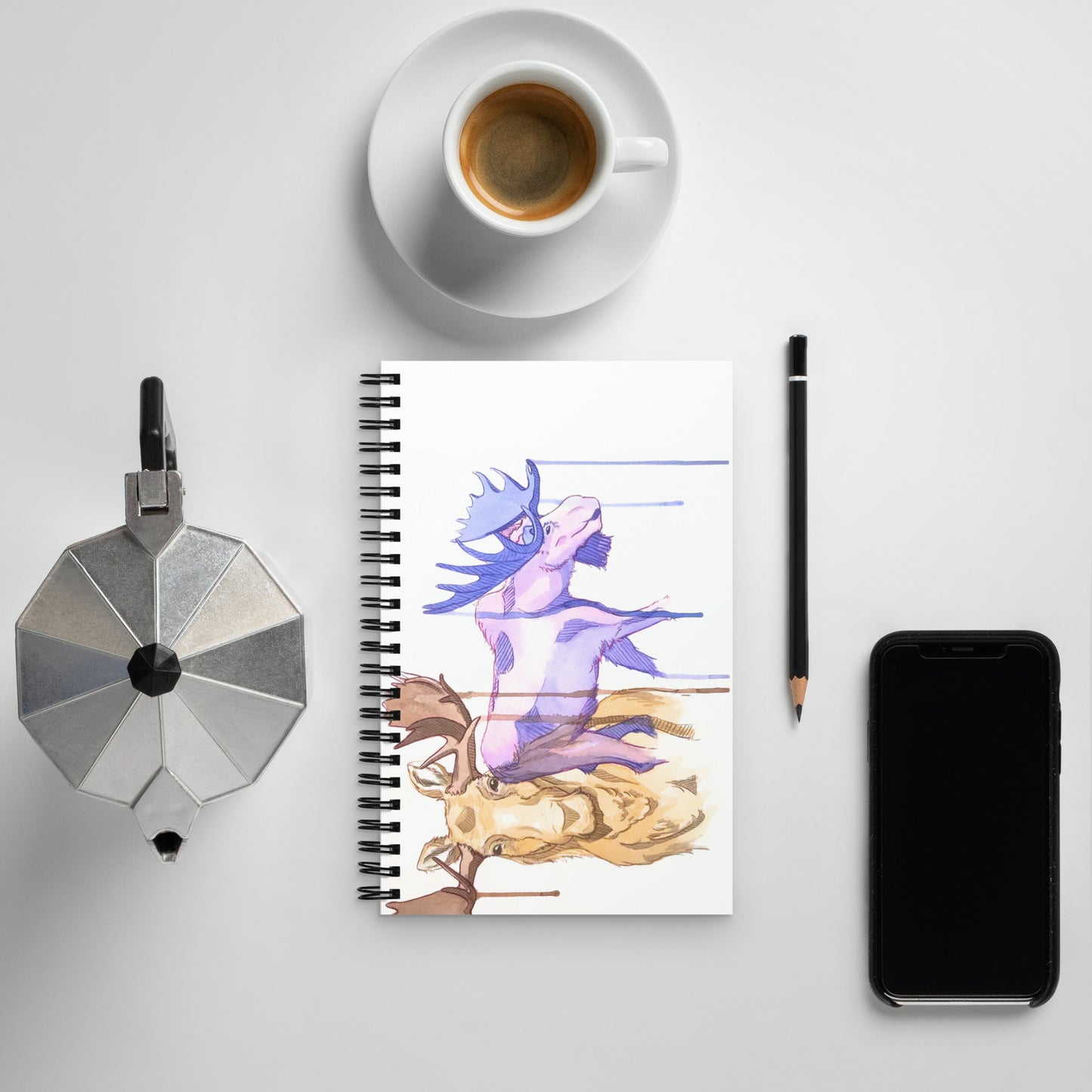Dos Moose - Spiral Notebook