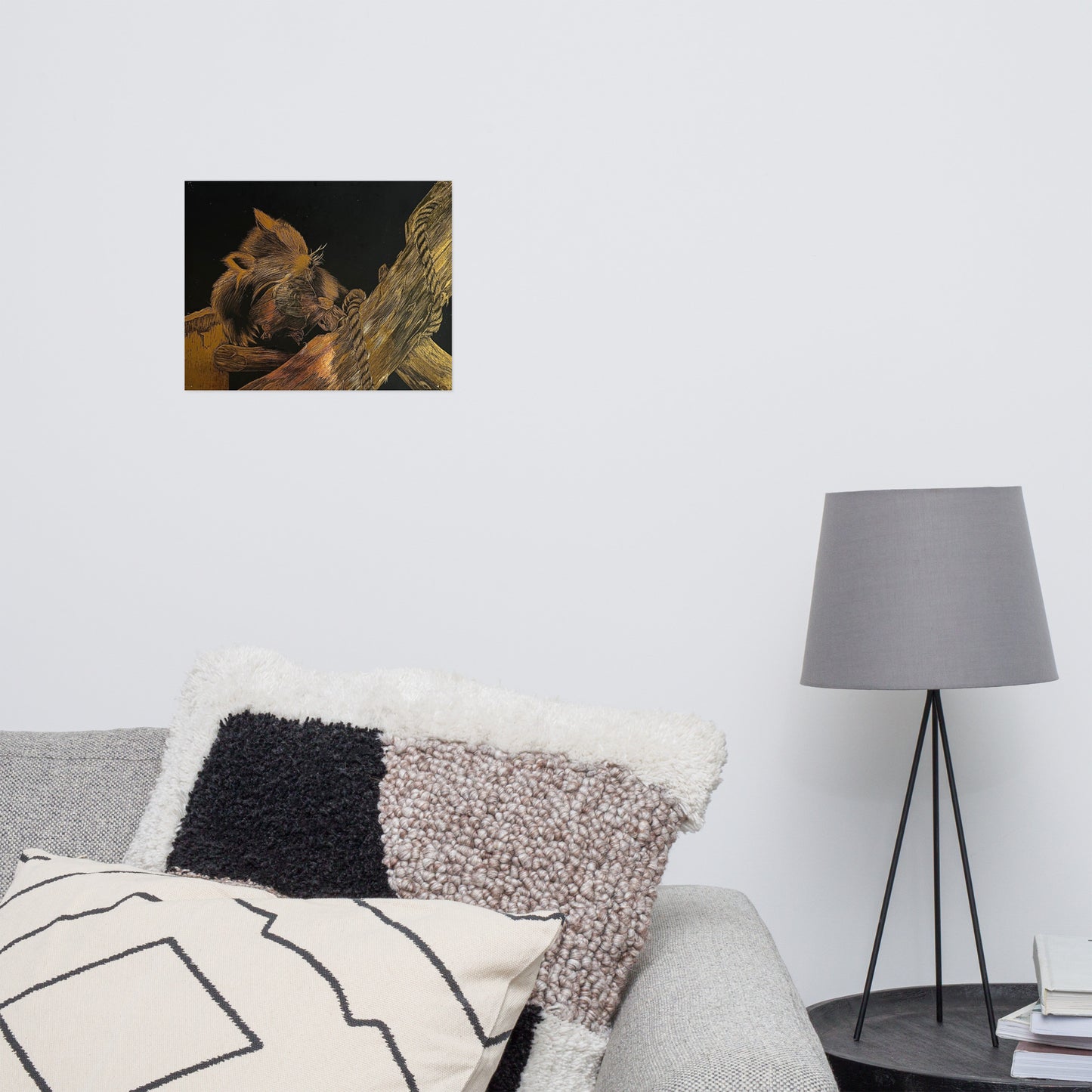 Golden Red Panda - Matte Print